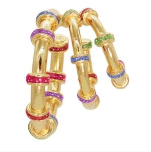 Daniela Salcedo TRIPEL GLITTER EARCUFF gold New rainbow colors New